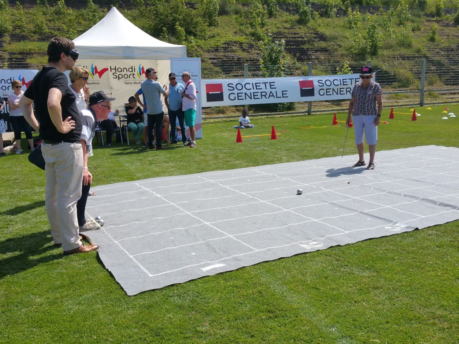 La pétanque pour déficients visiuels